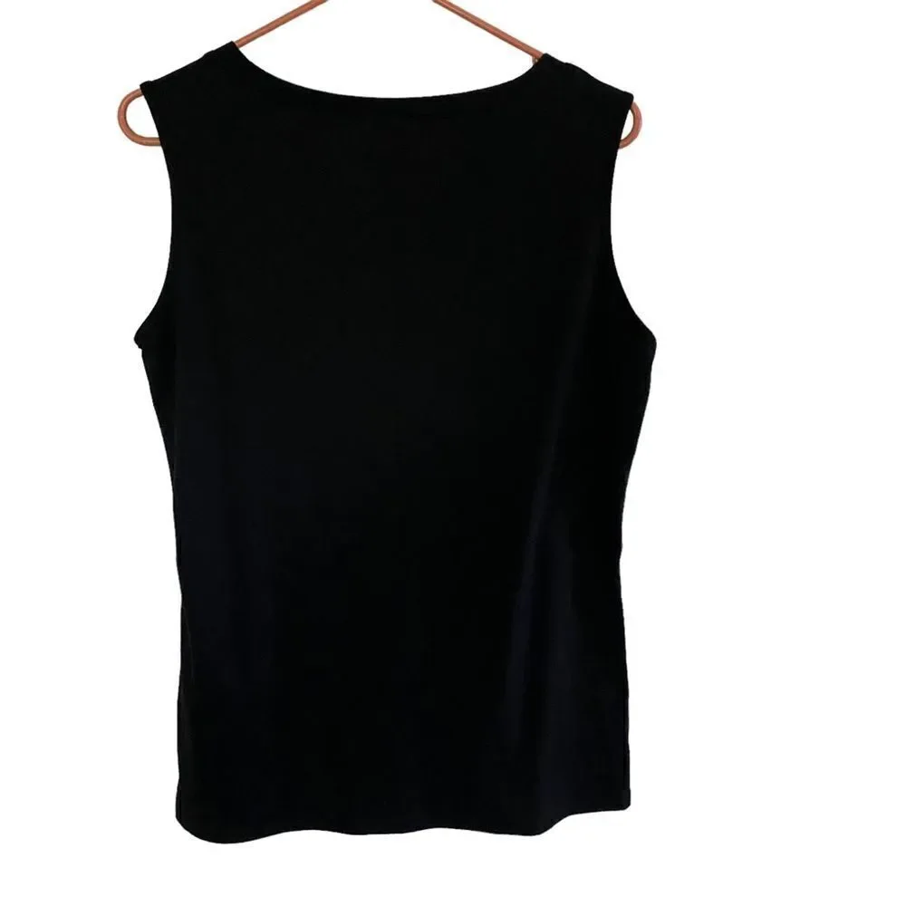 I do crew black tank top large sleeveless engagement